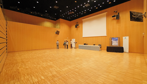 Poster session and industrial area